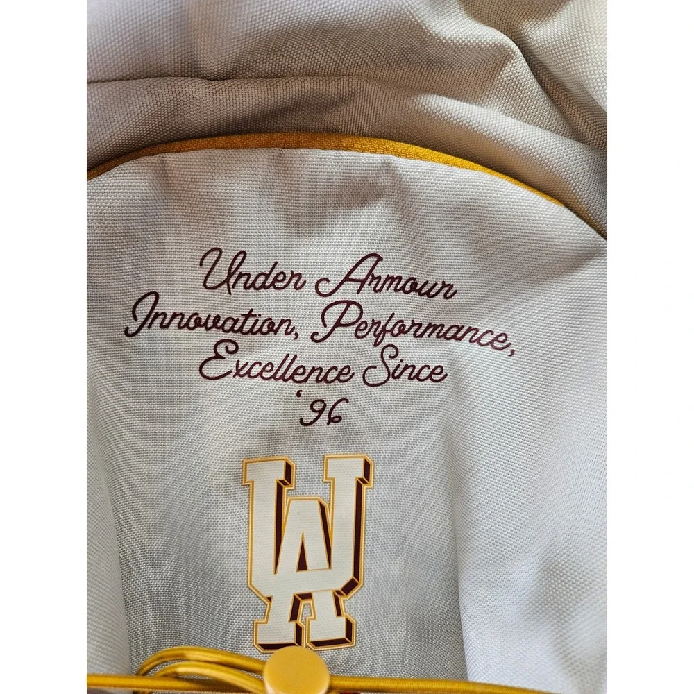 Under Armour Storm Backpack Cream Gold Black 1996 Innovation Performance Bag